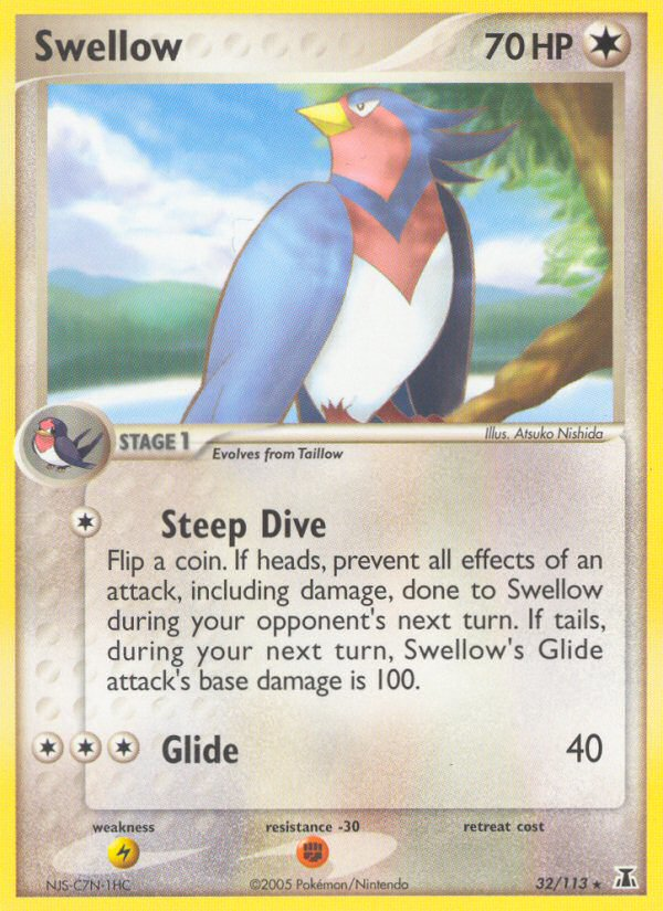 Swellow – Delta Species 32/113 Pokémon card