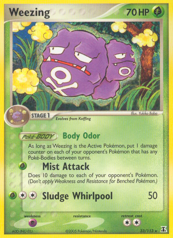 Weezing – Delta Species 33/113 Pokémon card