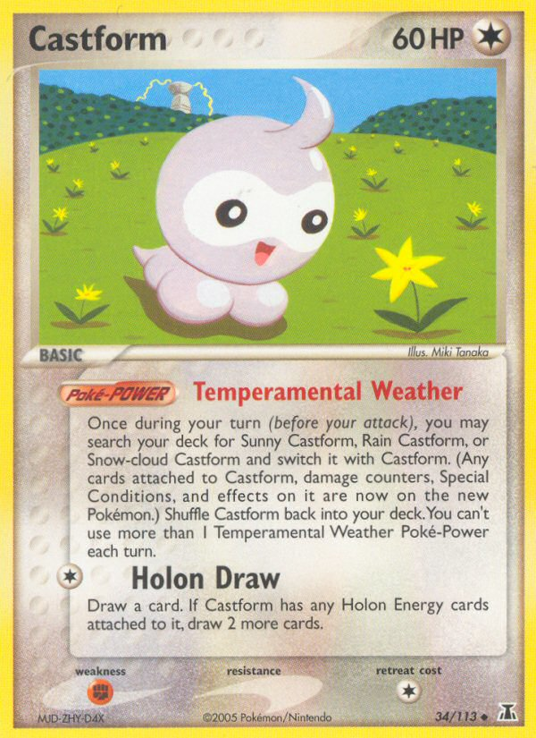 Castform – Delta Species 34/113 Pokémon card
