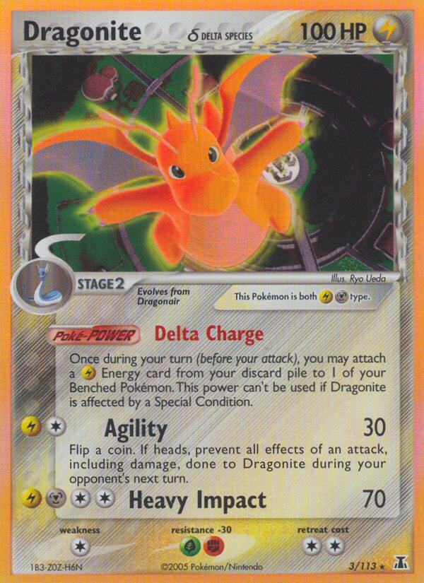 Dragonite δ – Delta Species 3/113 Pokémon card