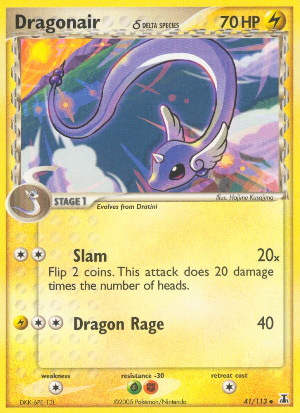 Dragonair δ – Delta Species 41/113 Pokémon card