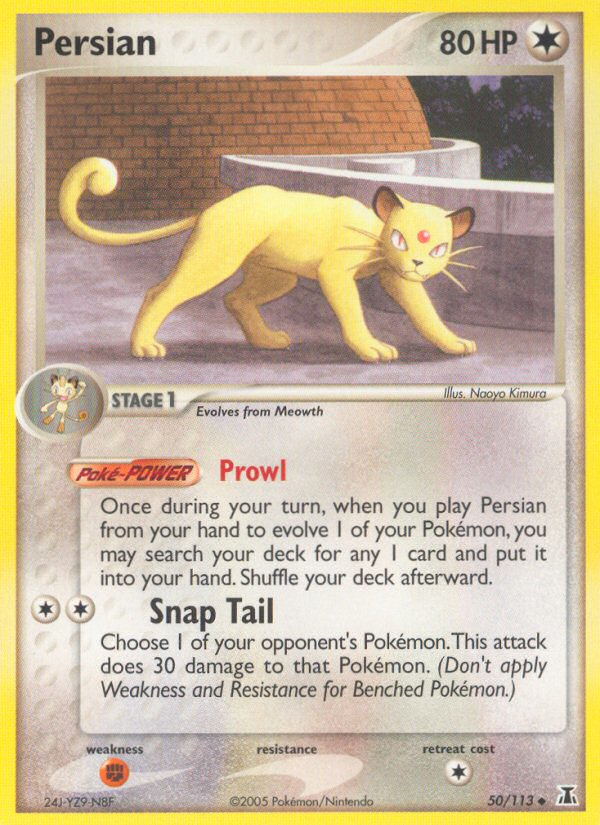 Persian – Delta Species 50/113 Pokémon card