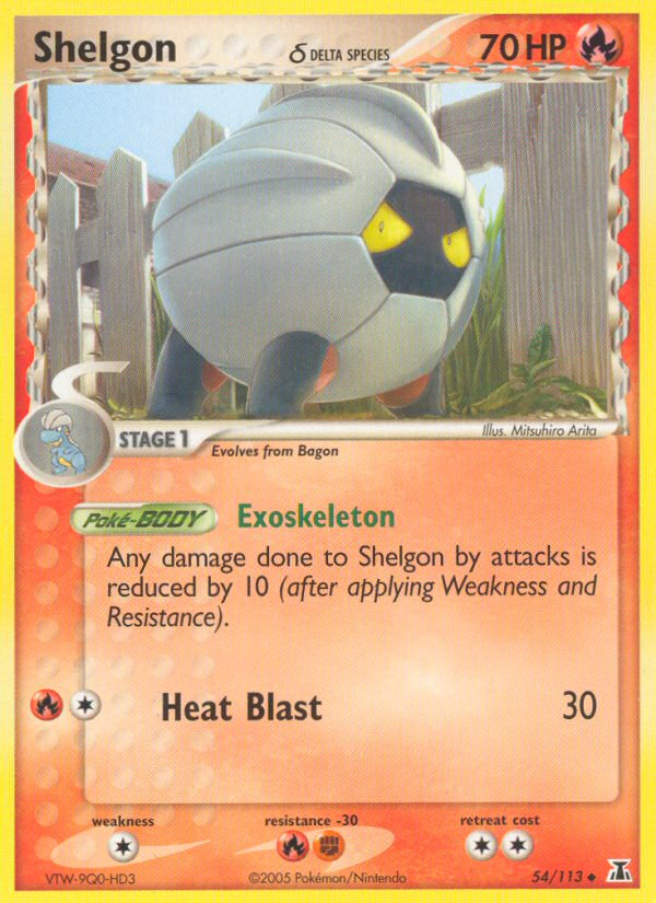 Shelgon δ – Delta Species 54/113 Pokémon card
