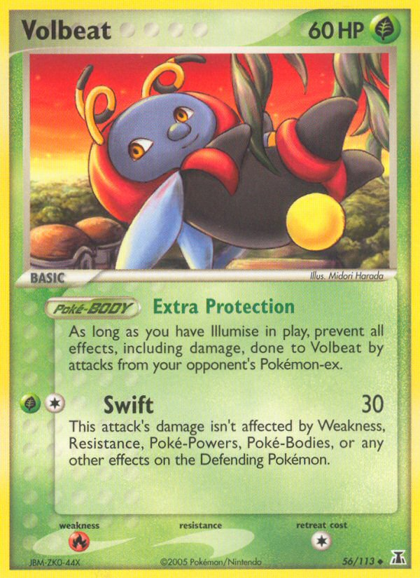 Volbeat – Delta Species 56/113 Pokémon card