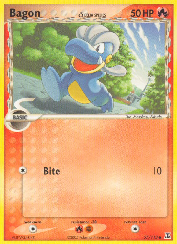 Bagon δ – Delta Species 57/113 Pokémon card