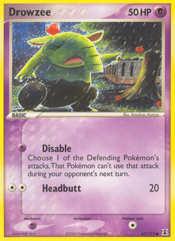 Drowzee – Delta Species 67/113 Pokémon card