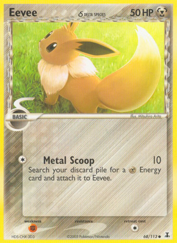 Eevee δ – Delta Species 68/113 Pokémon card