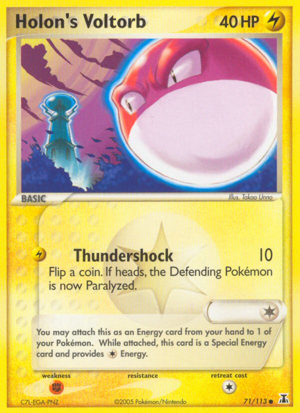 Holon's Voltorb – Delta Species 71/113 Pokémon card