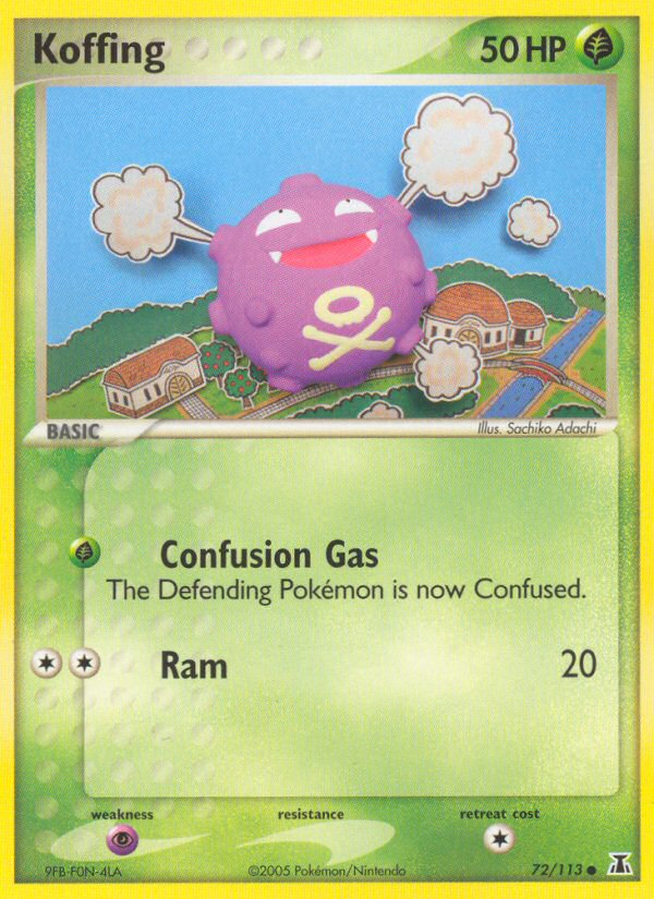 Koffing – Delta Species 72/113 Pokémon card