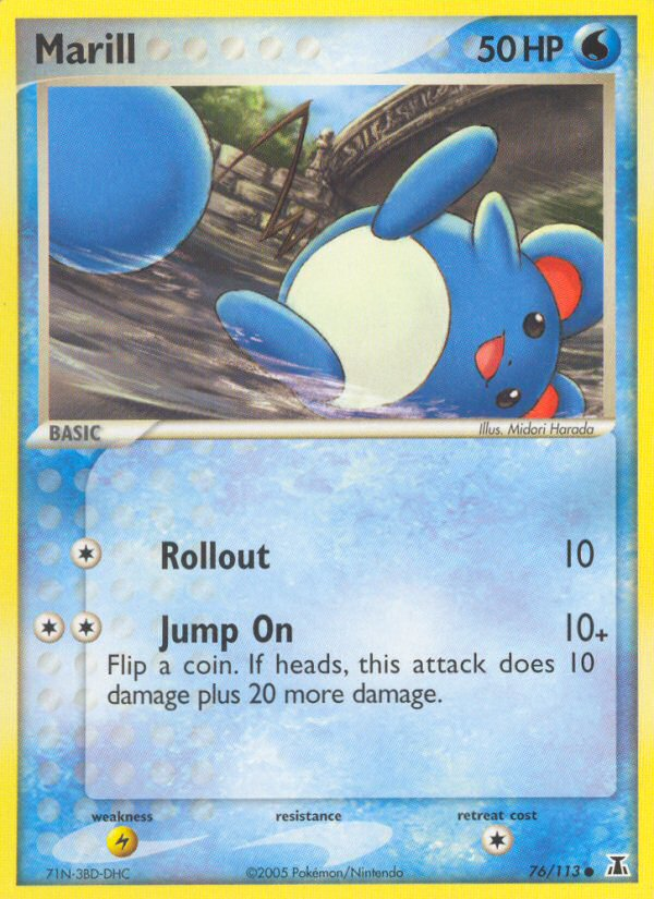 Marill – Delta Species 76/113 Pokémon card