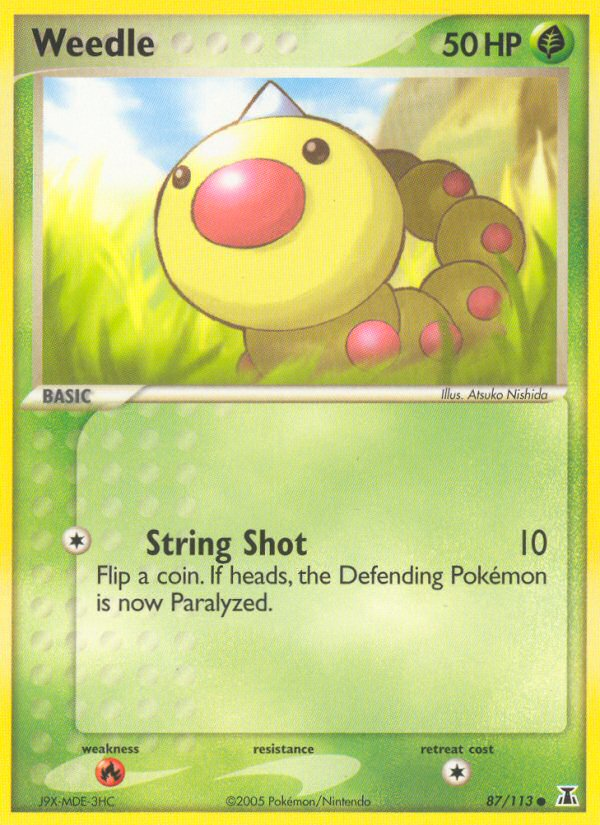 Weedle – Delta Species 87/113 Pokémon card