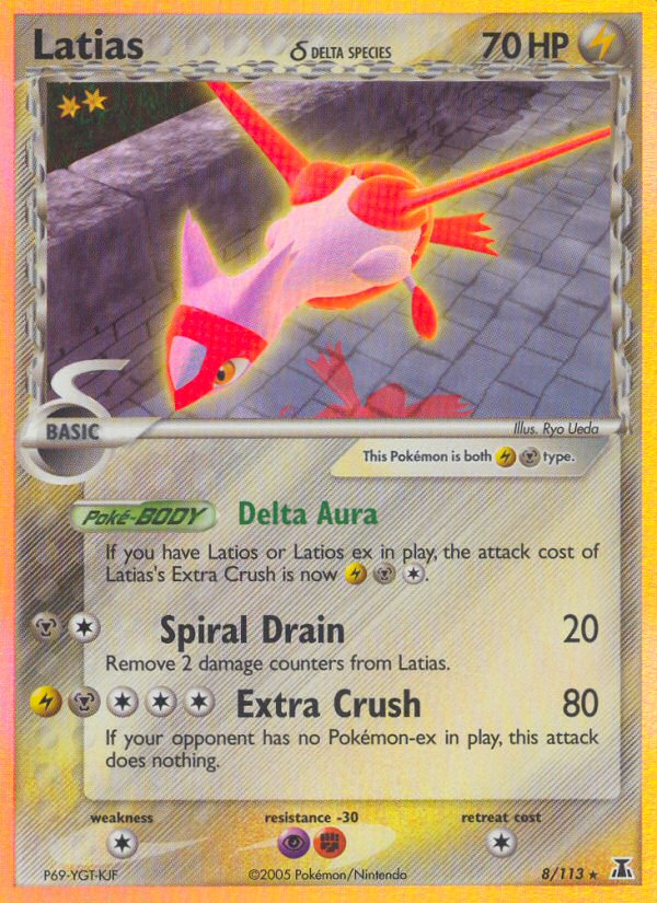 Latias δ – Delta Species 8/113 Pokémon card