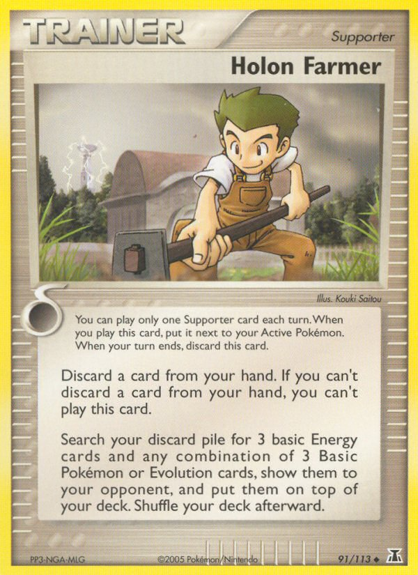 Holon Farmer – Delta Species 91/113 Pokémon card