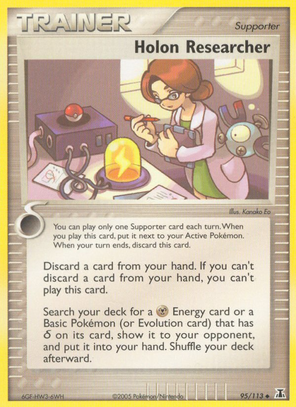 Holon Researcher – Delta Species 95/113 Pokémon card