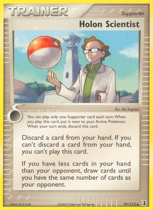 Holon Scientist – Delta Species 97/113 Pokémon card