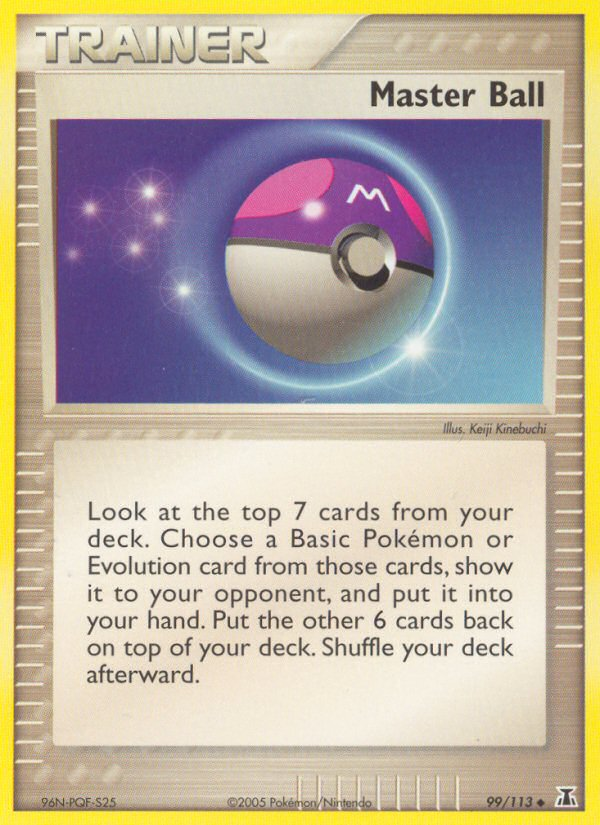 Master Ball – Delta Species 99/113 Pokémon card