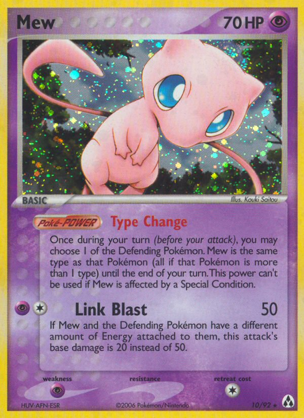 Mew – Legend Maker 10/92 Pokémon card