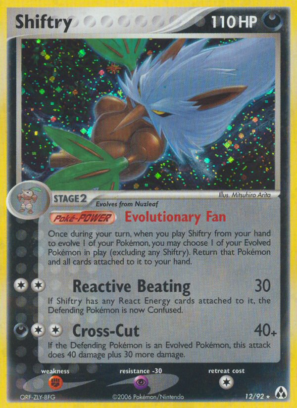 Shiftry – Legend Maker 12/92 Pokémon card
