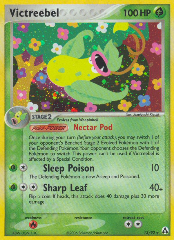 Victreebel – Legend Maker 13/92 Pokémon card