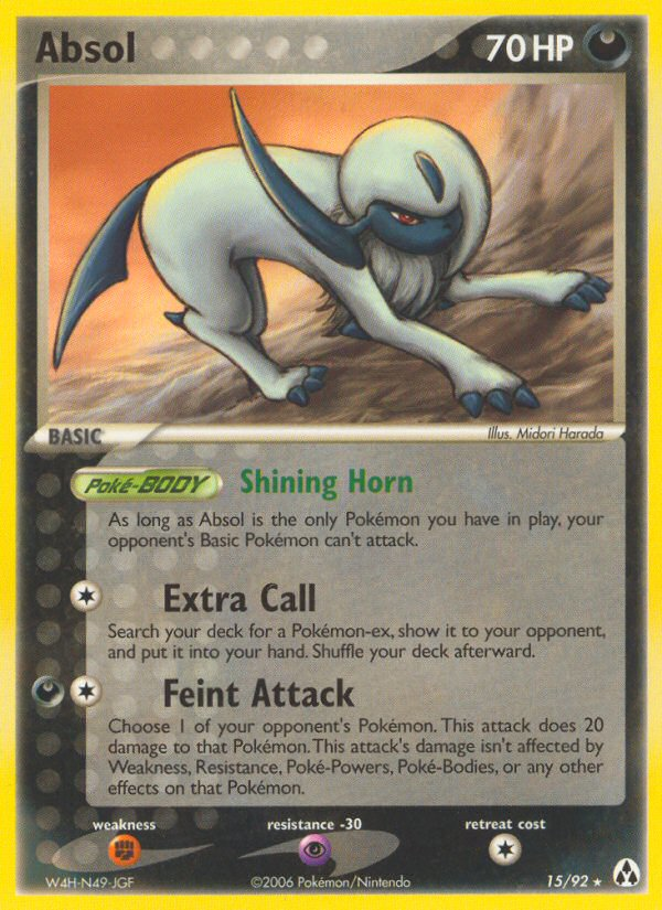 Absol – Legend Maker 15/92 Pokémon card