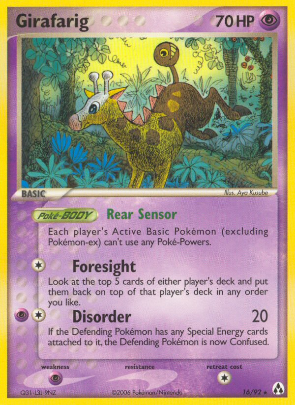 Girafarig – Legend Maker 16/92 Pokémon card