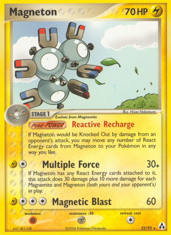Magneton – Legend Maker 22/92 Pokémon card