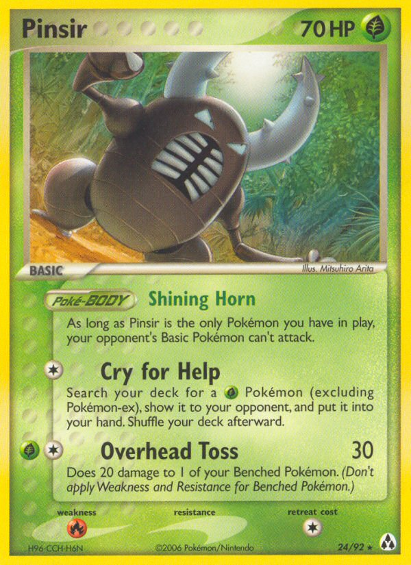 Pinsir – Legend Maker 24/92 Pokémon card