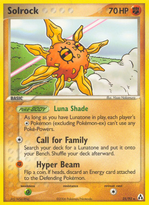 Solrock – Legend Maker 25/92 Pokémon card