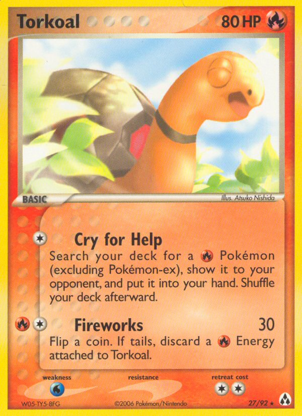 Torkoal – Legend Maker 27/92 Pokémon card