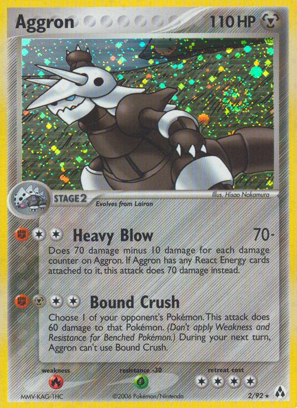Aggron – Legend Maker 2/92 Pokémon card