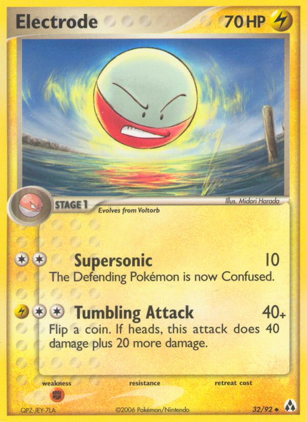 Electrode – Legend Maker 32/92 Pokémon card