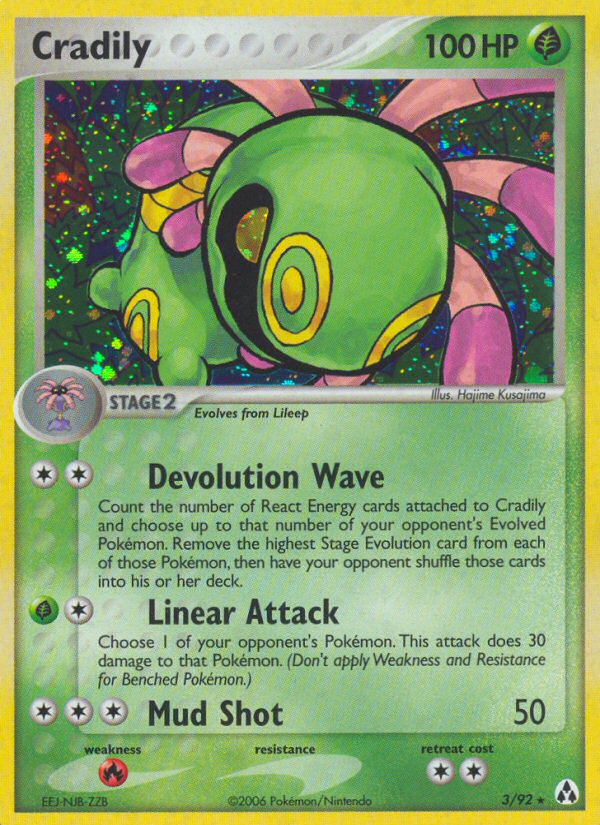 Cradily – Legend Maker 3/92 Pokémon card