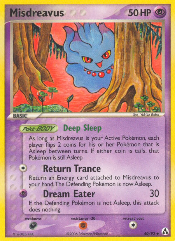 Misdreavus – Legend Maker 40/92 Pokémon card