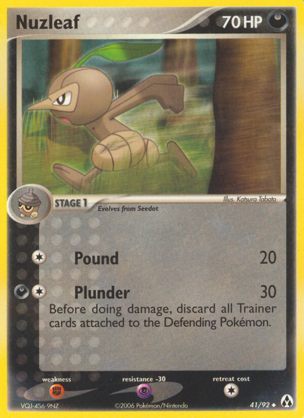 Nuzleaf – Legend Maker 41/92 Pokémon card