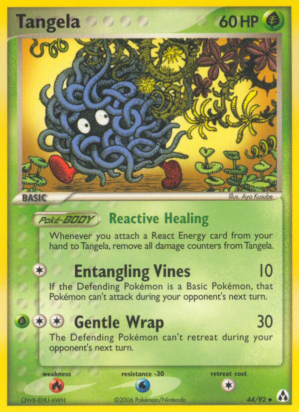 Tangela – Legend Maker 44/92 Pokémon card