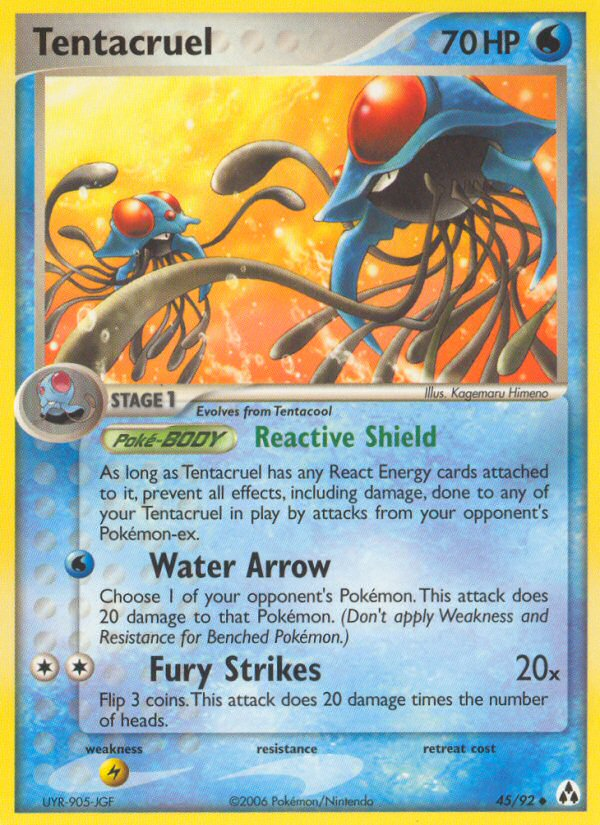 Tentacruel – Legend Maker 45/92 Pokémon card