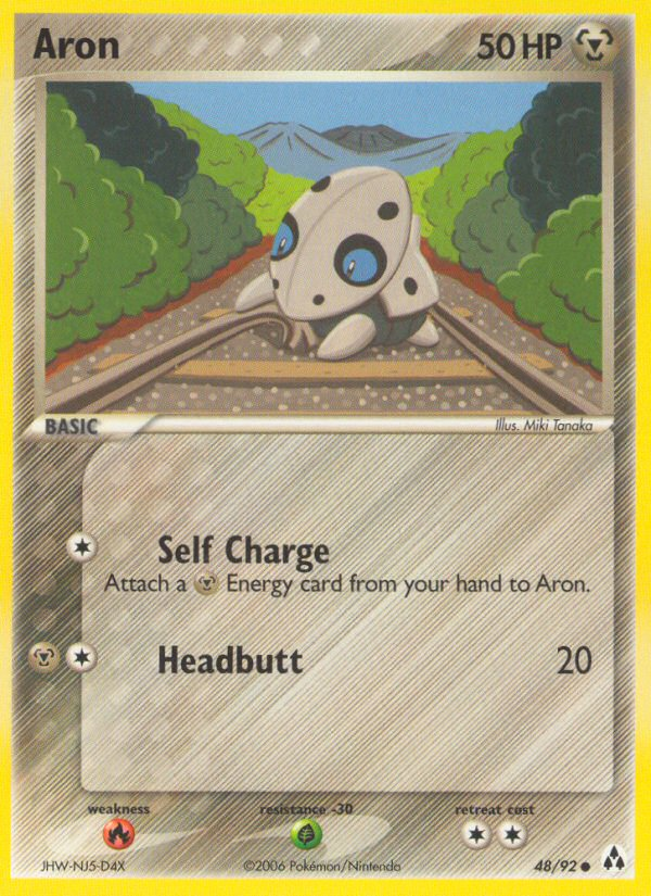 Aron – Legend Maker 48/92 Pokémon card