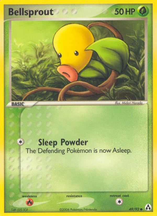 Bellsprout – Legend Maker 49/92 Pokémon card