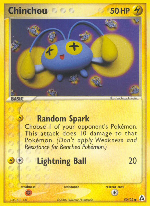 Chinchou – Legend Maker 50/92 Pokémon card