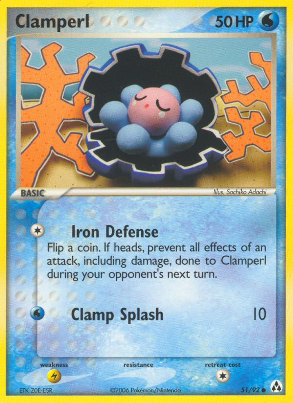 Clamperl – Legend Maker 51/92 Pokémon card