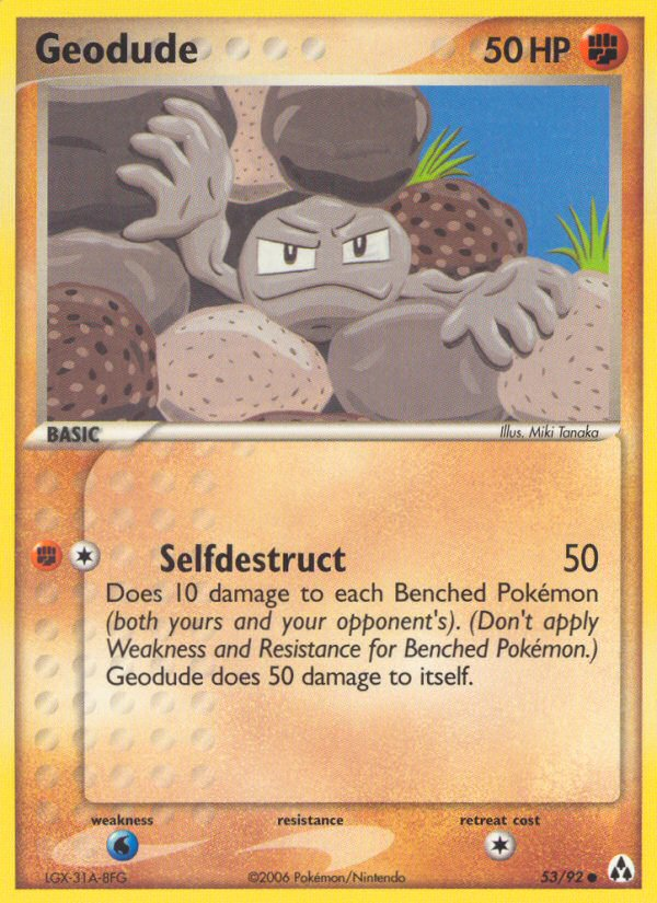 Geodude – Legend Maker 53/92 Pokémon card