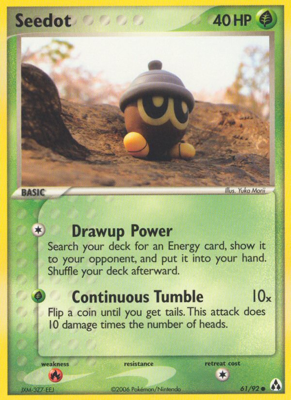 Seedot – Legend Maker 61/92 Pokémon card