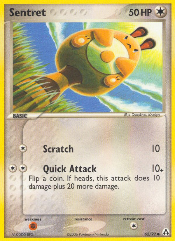 Sentret – Legend Maker 62/92 Pokémon card