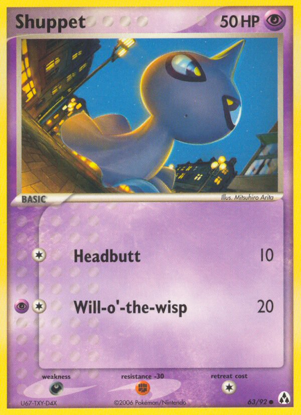Shuppet – Legend Maker 63/92 Pokémon card