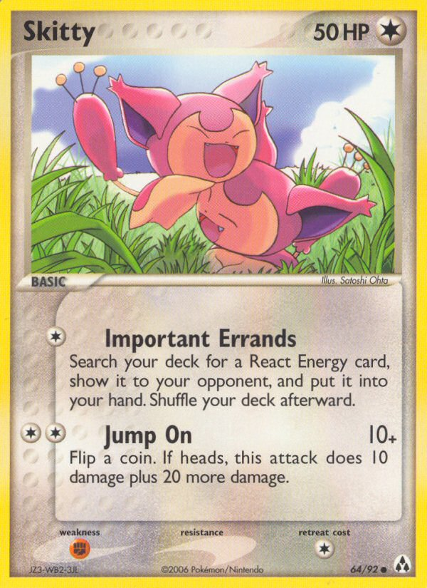 Skitty – Legend Maker 64/92 Pokémon card