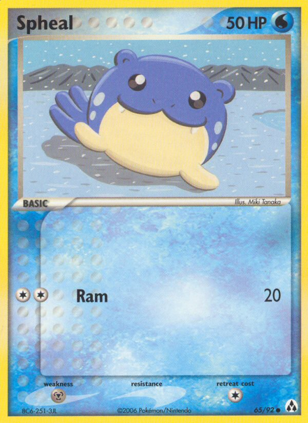Spheal – Legend Maker 65/92 Pokémon card