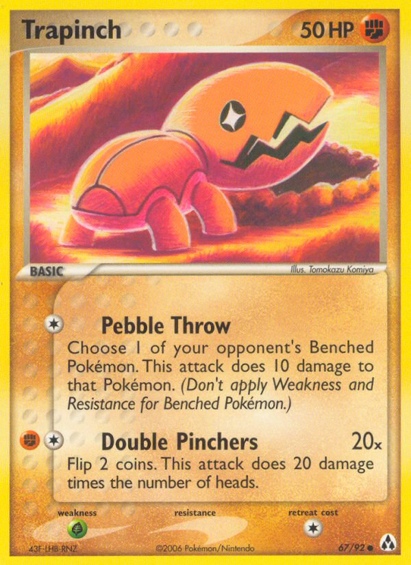 Trapinch – Legend Maker 67/92 Pokémon card