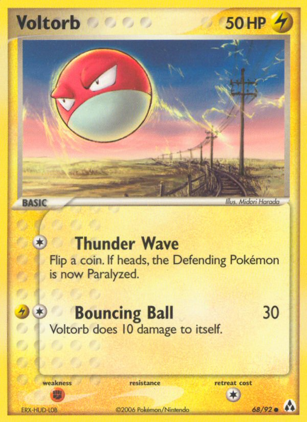 Voltorb – Legend Maker 68/92 Pokémon card