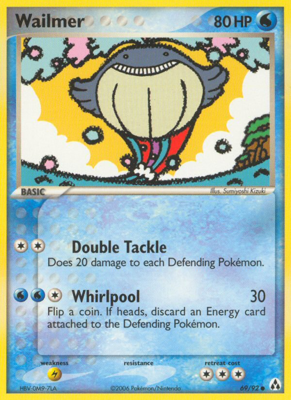 Wailmer – Legend Maker 69/92 Pokémon card