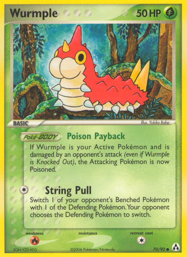 Wurmple – Legend Maker 70/92 Pokémon card